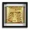 Motiv mit Kölsch Gläsern als Applikation unter Blattgold (Imitat), auf 18 x 18 cm großer Leinwand, in einem schwarzen Rahmen. Motiv mit Kölsch Gläsern als Applikation unter Blattgold (Imitat), auf 18 x 18 cm großer Leinwand, in einem schwarzen Rahmen.
